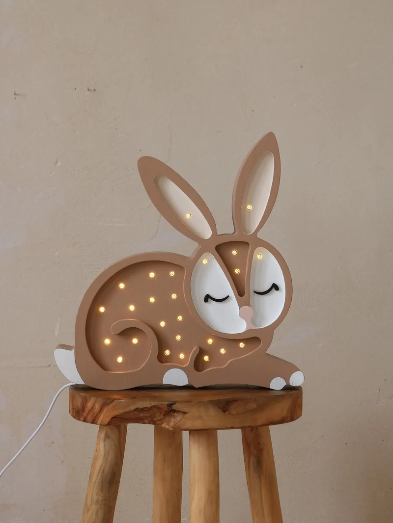 Little Lights Bunny Night Light | Chocolate