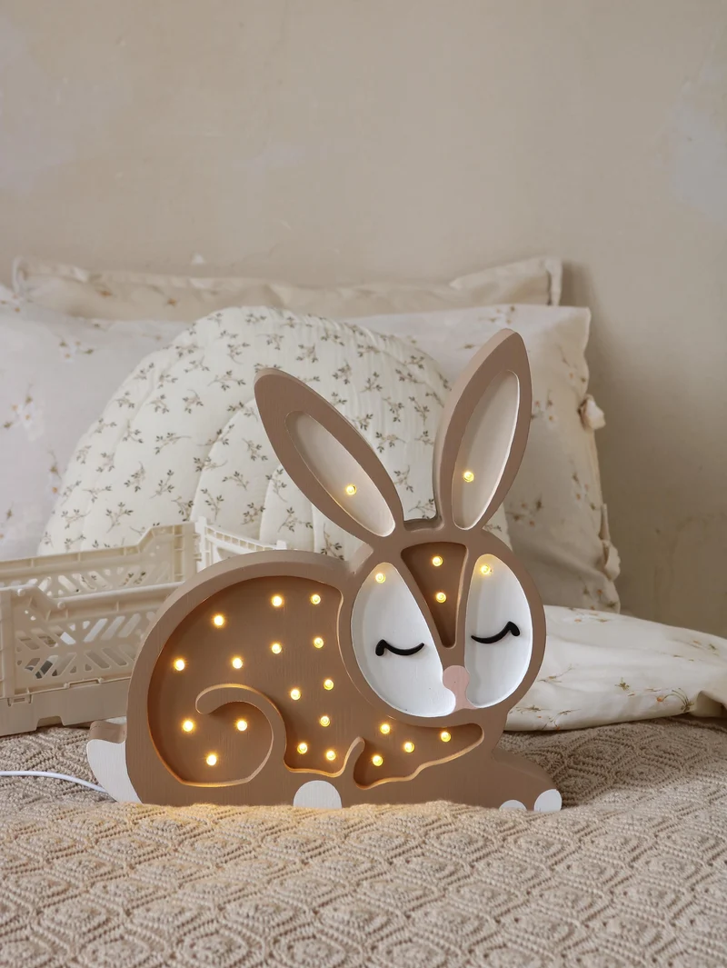 Little Lights Bunny Night Light | Chocolate