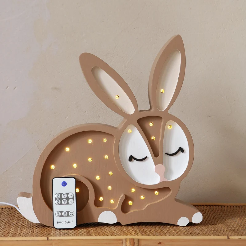 Little Lights Bunny Night Light | Chocolate