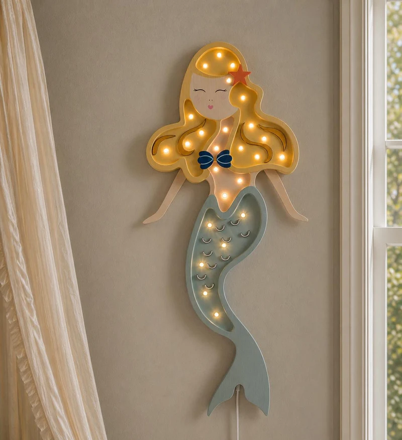 Little Lights Mermaid Night Light | Blond