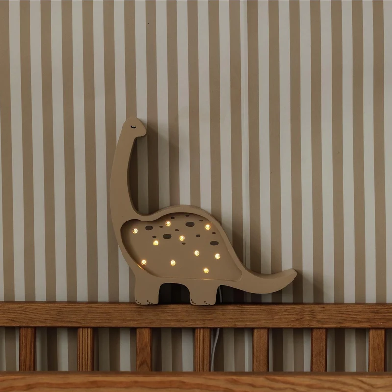 Little Lights Dino Diplodocus Mini Night Light | Cappuccino