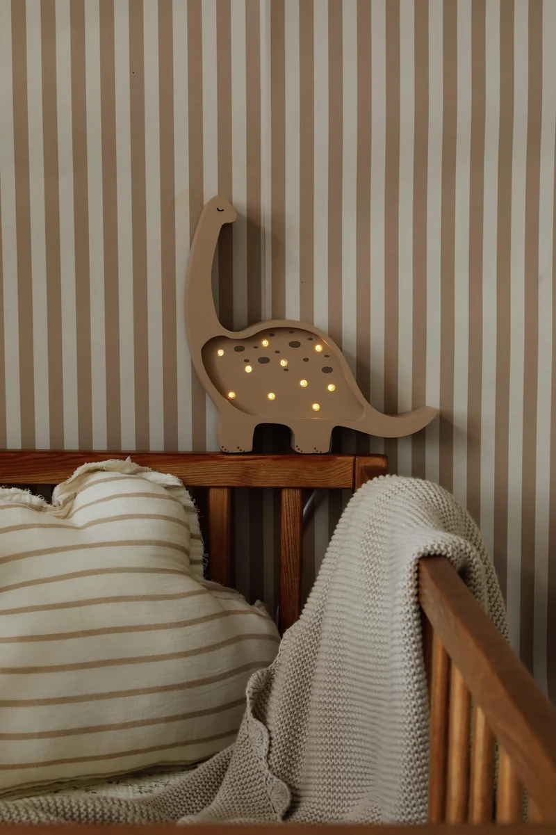 Little Lights Dino Diplodocus Mini Night Light | Cappuccino