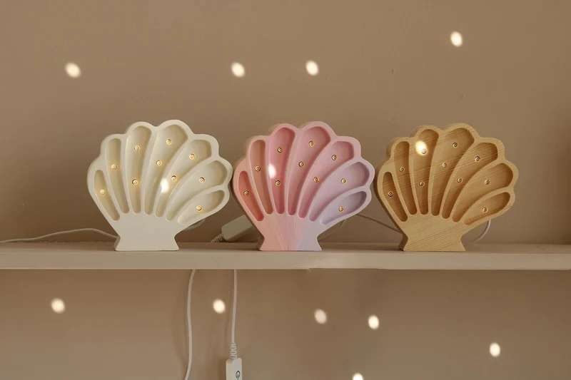 Little Lights Seashell Night Light | Mermaids Pink