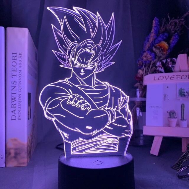 Dragon Ball Z Vegeta Super Saiyan Lampe mit 3D LED Effekt
