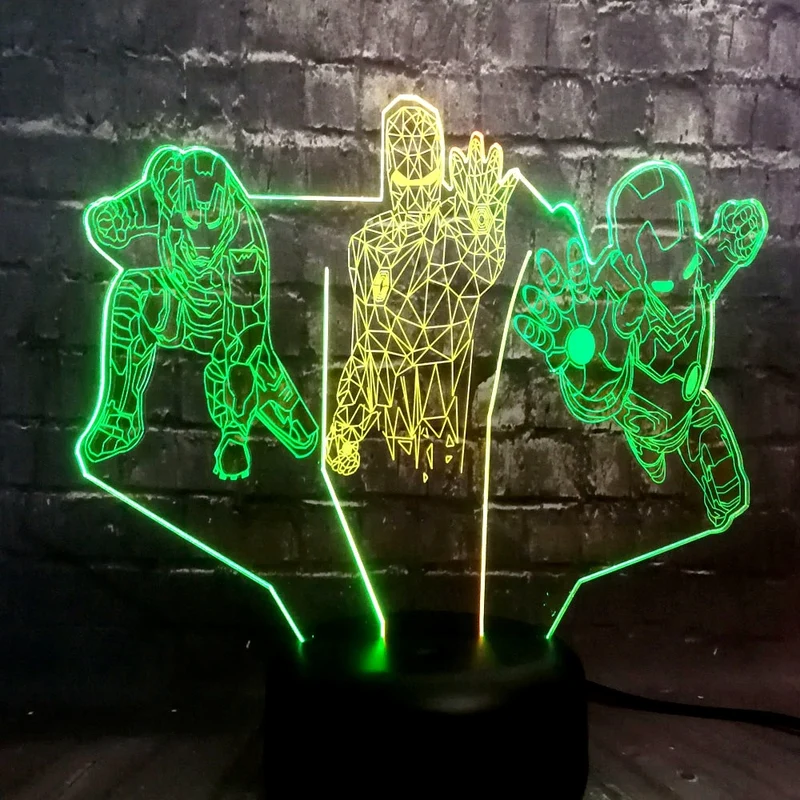 Avengers Marvel Super Iron Man LED Mixed Tischlampe