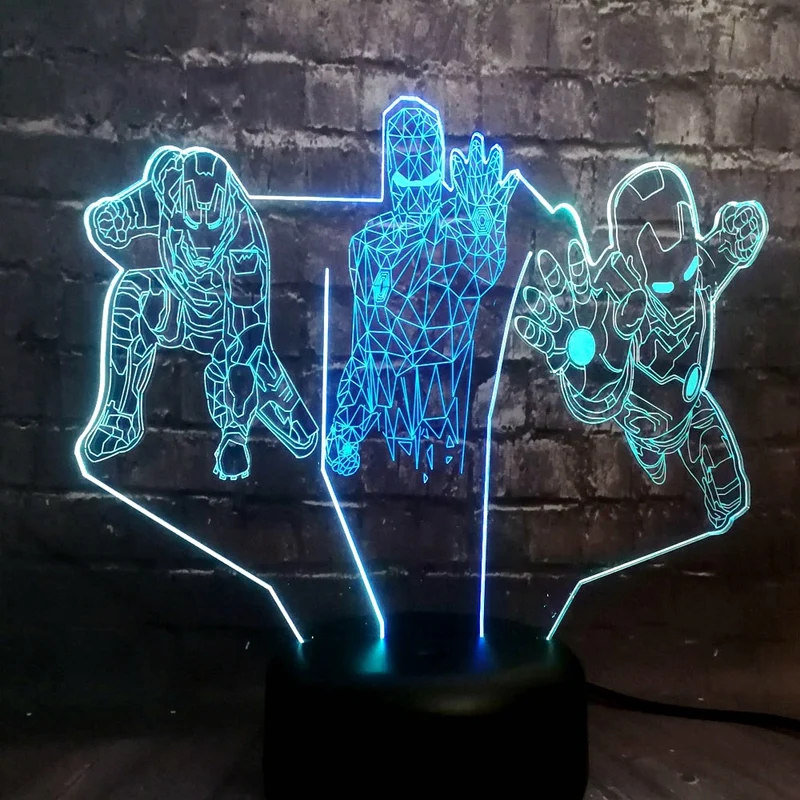 Avengers Marvel Super Iron Man LED Mixed Tischlampe