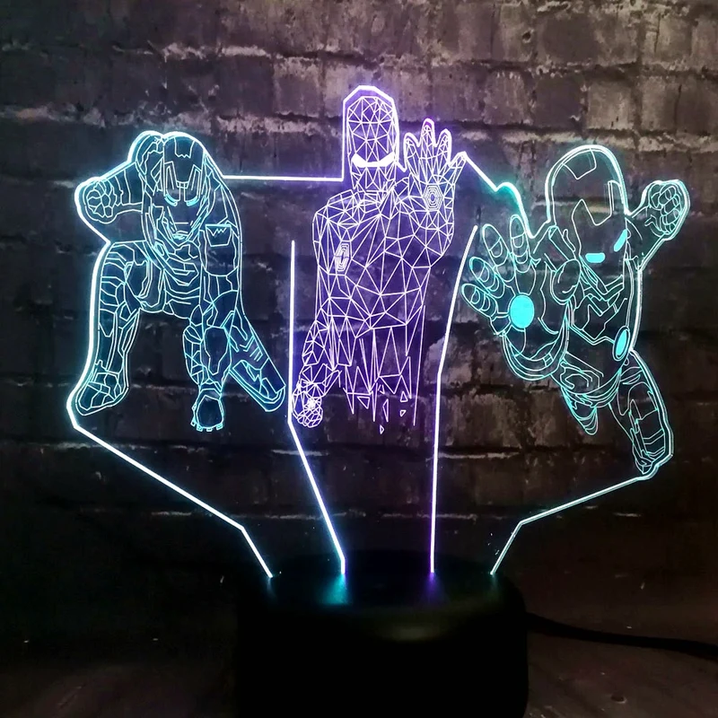Avengers Marvel Super Iron Man LED Mixed Tischlampe