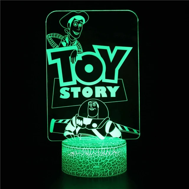 Stitch Lampe mit 3D Effekt und Farbwechsel