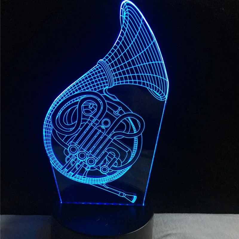 Saxophon 3D LED Lampe - Farbwechsel mit bis zu 7 Farben