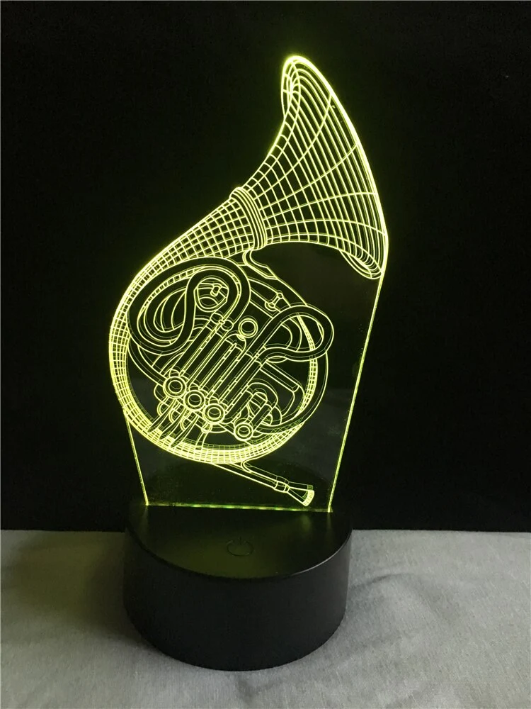 Saxophon 3D LED Lampe - Farbwechsel mit bis zu 7 Farben