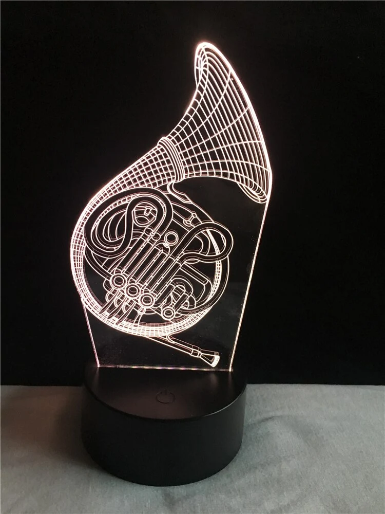Saxophon 3D LED Lampe - Farbwechsel mit bis zu 7 Farben