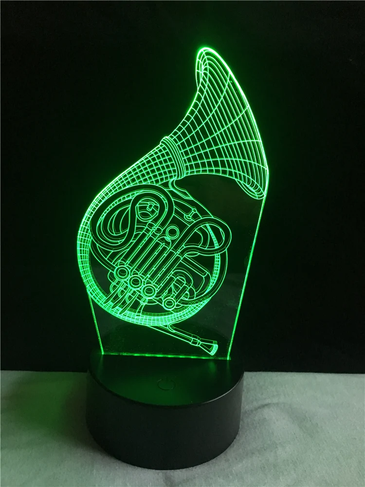 Saxophon 3D LED Lampe - Farbwechsel mit bis zu 7 Farben