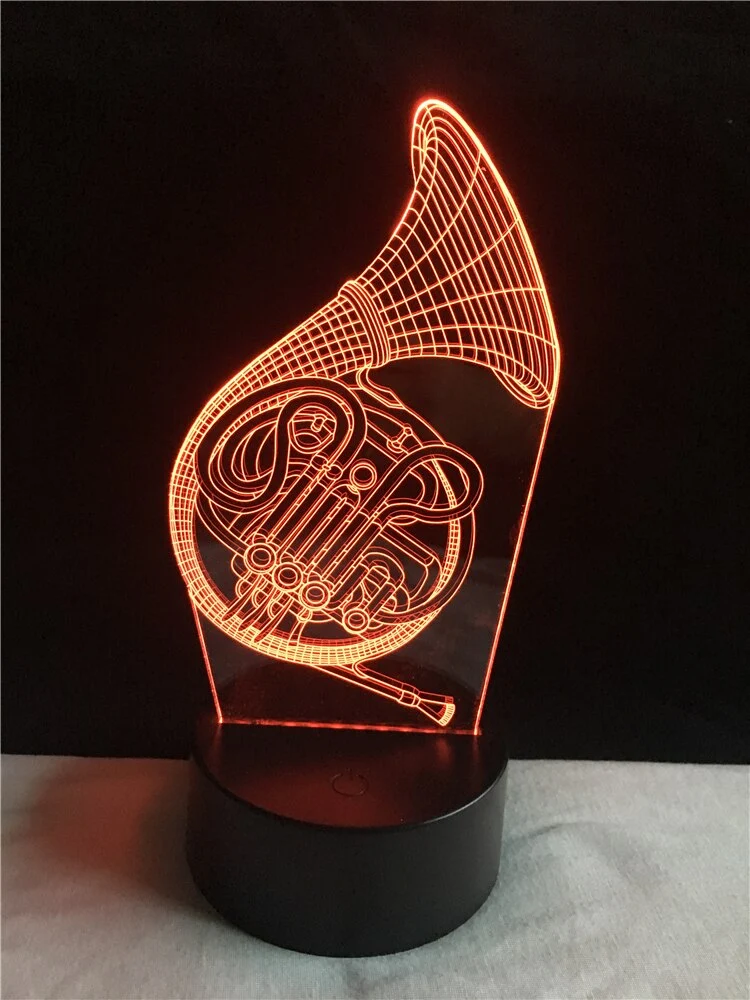 Saxophon 3D LED Lampe - Farbwechsel mit bis zu 7 Farben