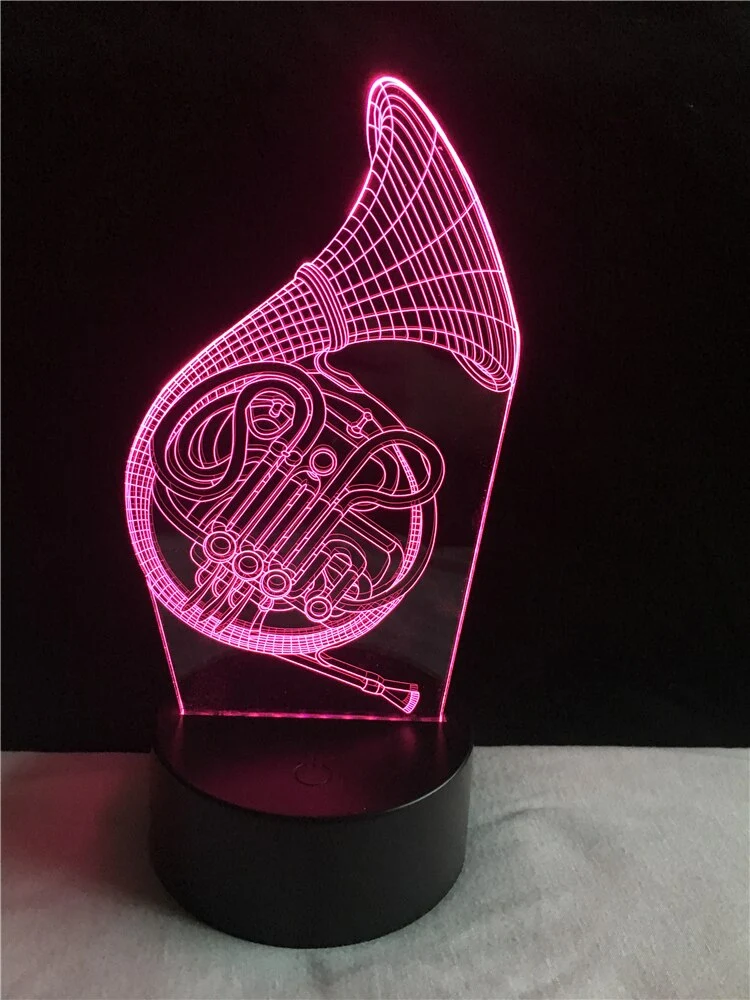 Saxophon 3D LED Lampe - Farbwechsel mit bis zu 7 Farben