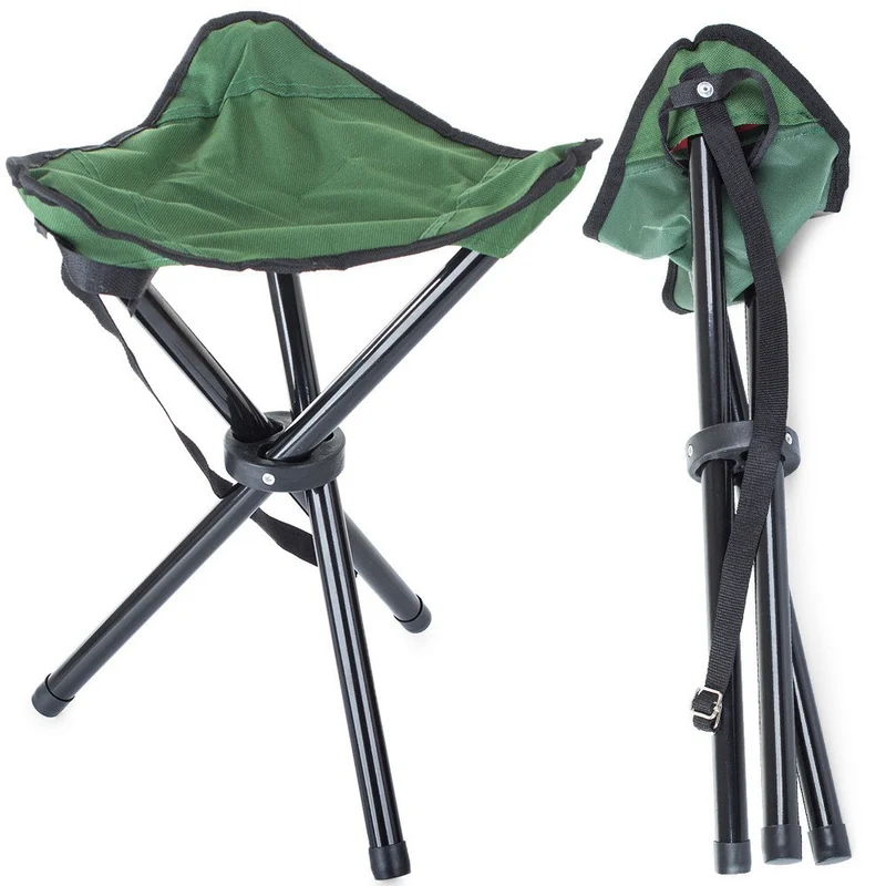 Klapphocker Dreibein Campinghocker Faltbar Outdoor Festival Angelstuhl
