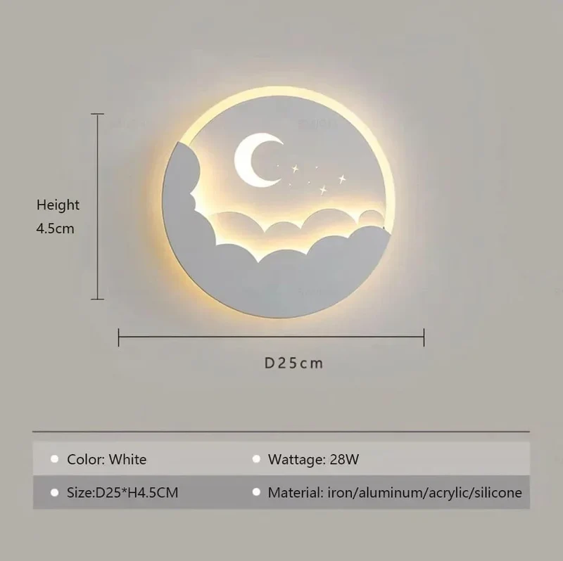 Veilleuse lune murale - ZenLune