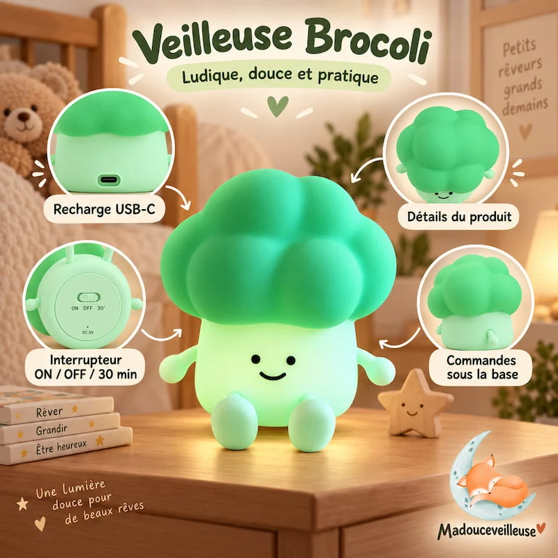 Veilleuse brocoli | ZenGreen