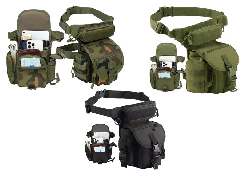 Taktische Beintasche Outdoor Motorrad Hüfttasche Molle Camping Wandern