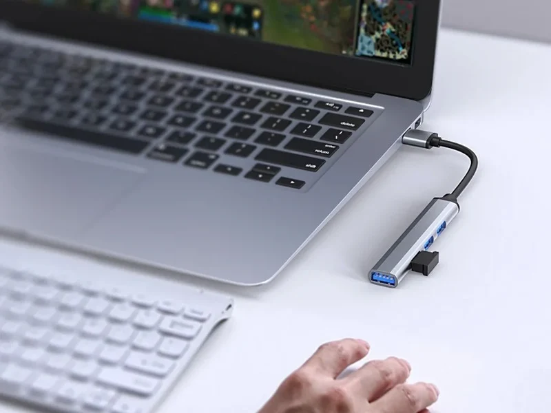 USB Hub 4 Port USB 3.0 Verteiler Adapter Splitter 5Gbps für PC Laptop