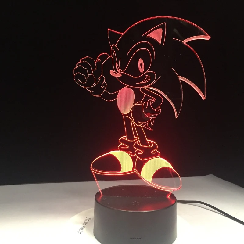 Sonic The Hedgehog 3D Tischlampe