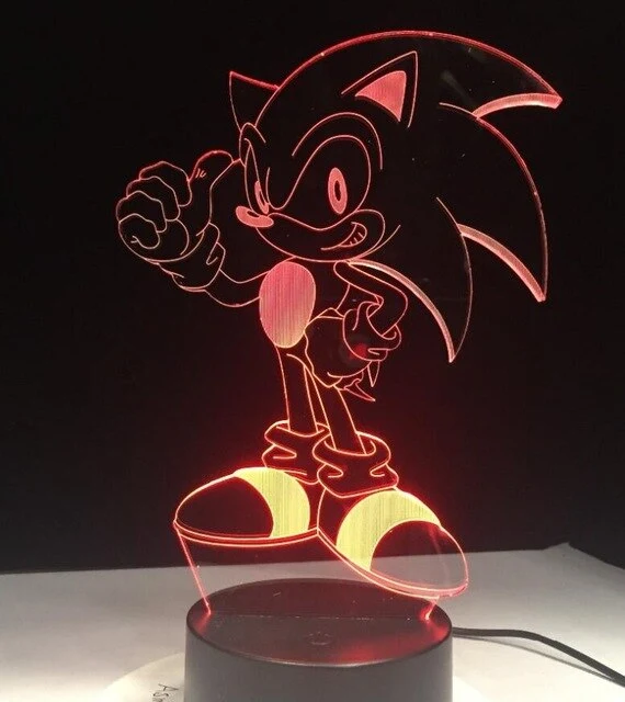 Sonic The Hedgehog 3D Tischlampe