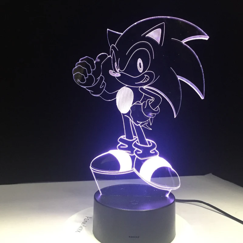 Sonic The Hedgehog 3D Tischlampe