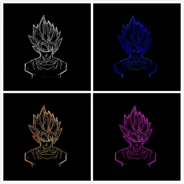Dragon Ball Son Goku 3D Lampe - Farbwechsel