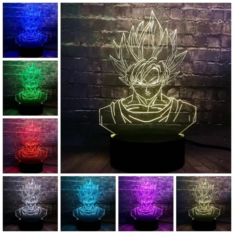 Dragon Ball Son Goku 3D Lampe - Farbwechsel