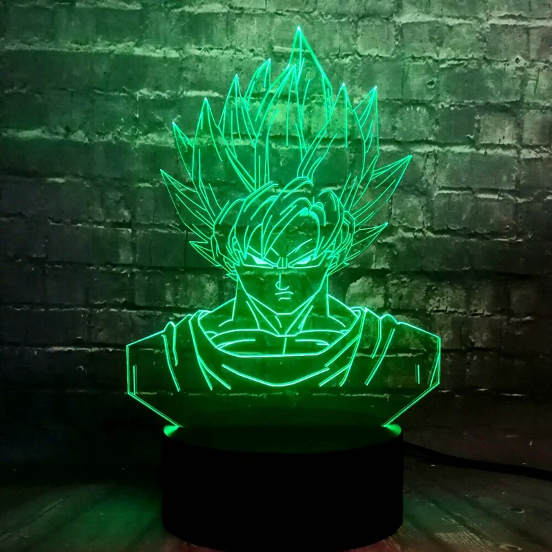 Dragon Ball Son Goku 3D Lampe - Farbwechsel