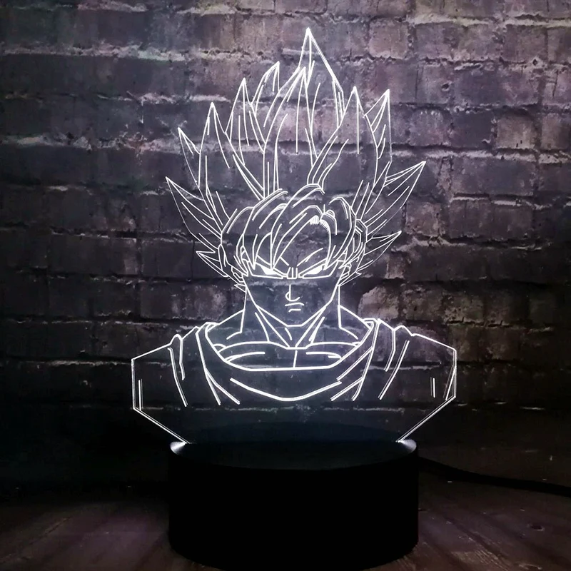 Dragon Ball Son Goku 3D Lampe - Farbwechsel