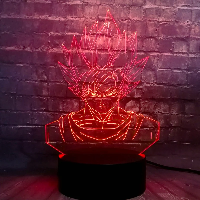 Dragon Ball Son Goku 3D Lampe - Farbwechsel