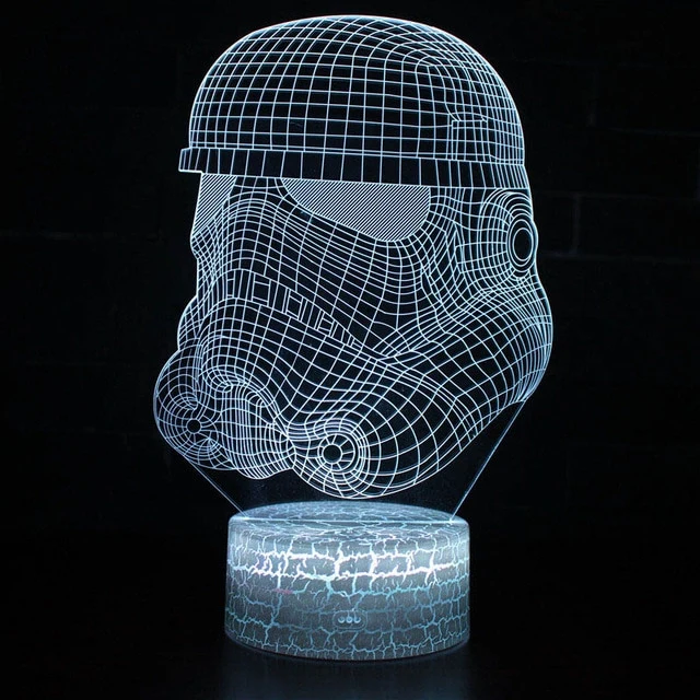 Star Wars R2D2 BB-8, Darth Vader, Todesstern 3D Lampe Nachtlicht