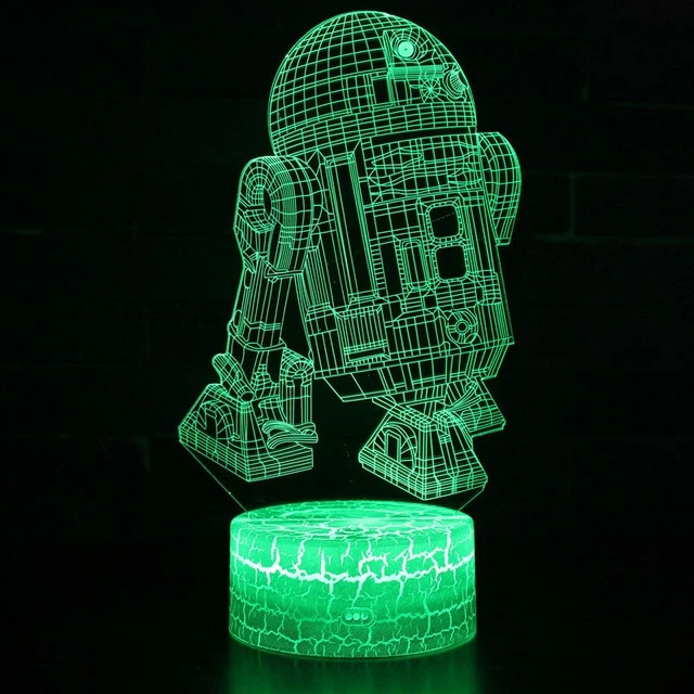 Star Wars R2D2 BB-8, Darth Vader, Todesstern 3D Lampe Nachtlicht