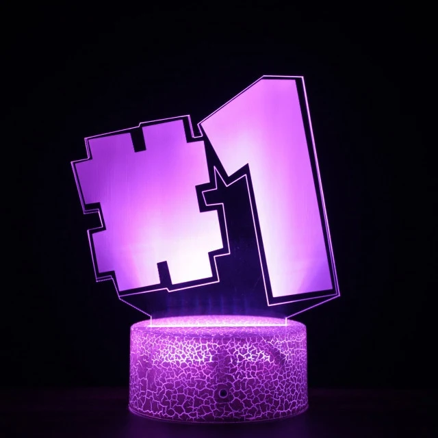 Fortnite Nachtlicht, Nachtlampe, Lampe mit 3D Effekt und Farbwechsel