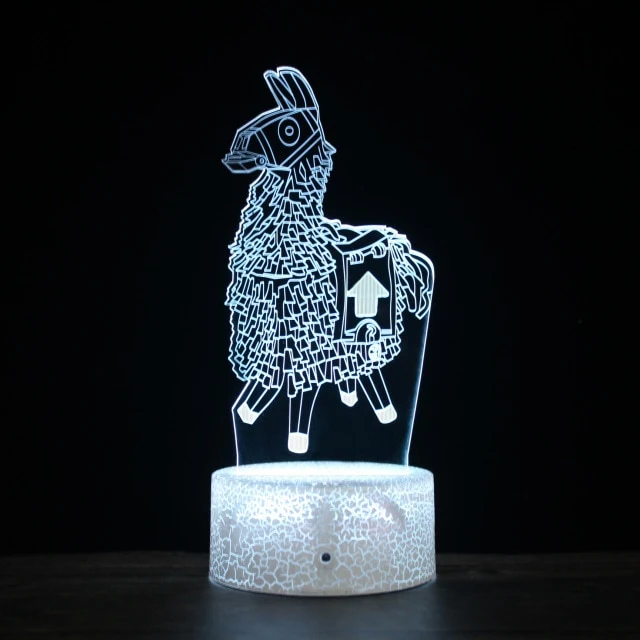 Fortnite Nachtlicht, Nachtlampe, Lampe mit 3D Effekt und Farbwechsel