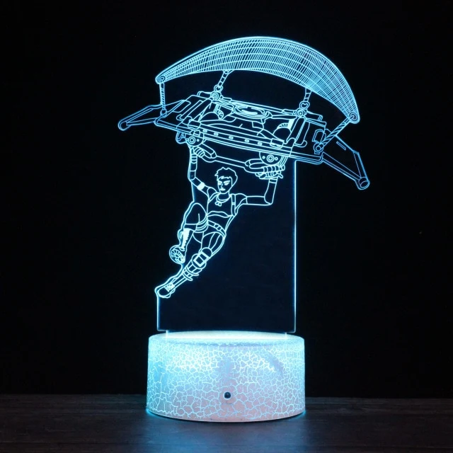 Fortnite Nachtlicht, Nachtlampe, Lampe mit 3D Effekt und Farbwechsel