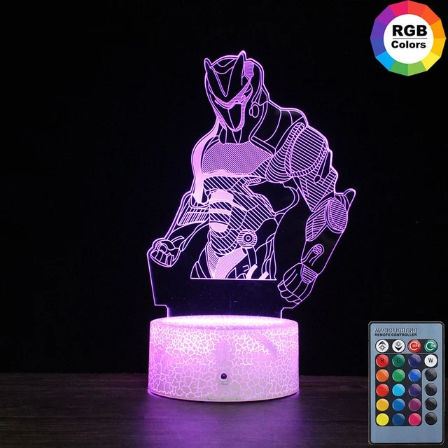 Fortnite Nachtlicht, Nachtlampe, Lampe mit 3D Effekt und Farbwechsel