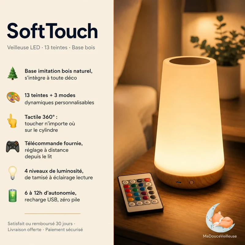 Veilleuse rechargeable - SoftTouch