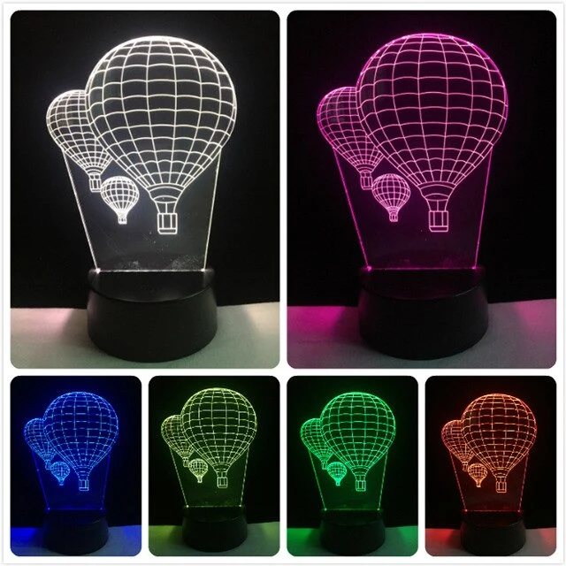 Ich liebe Dich Lampe mit 3D Effekt und Farbwechsel - verschiedene Motive