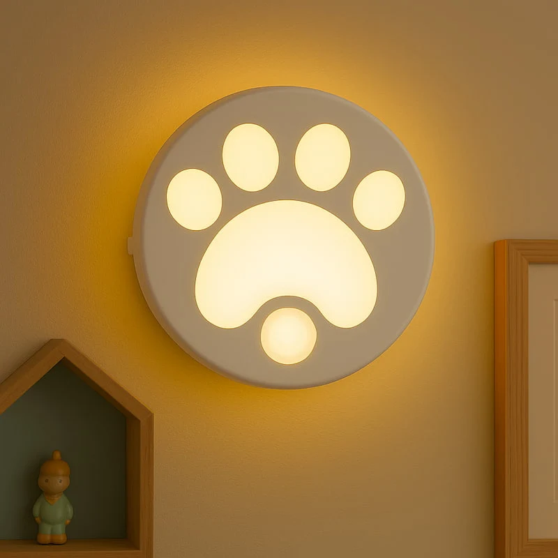 Veilleuse murale patte de chien - LumiPaw