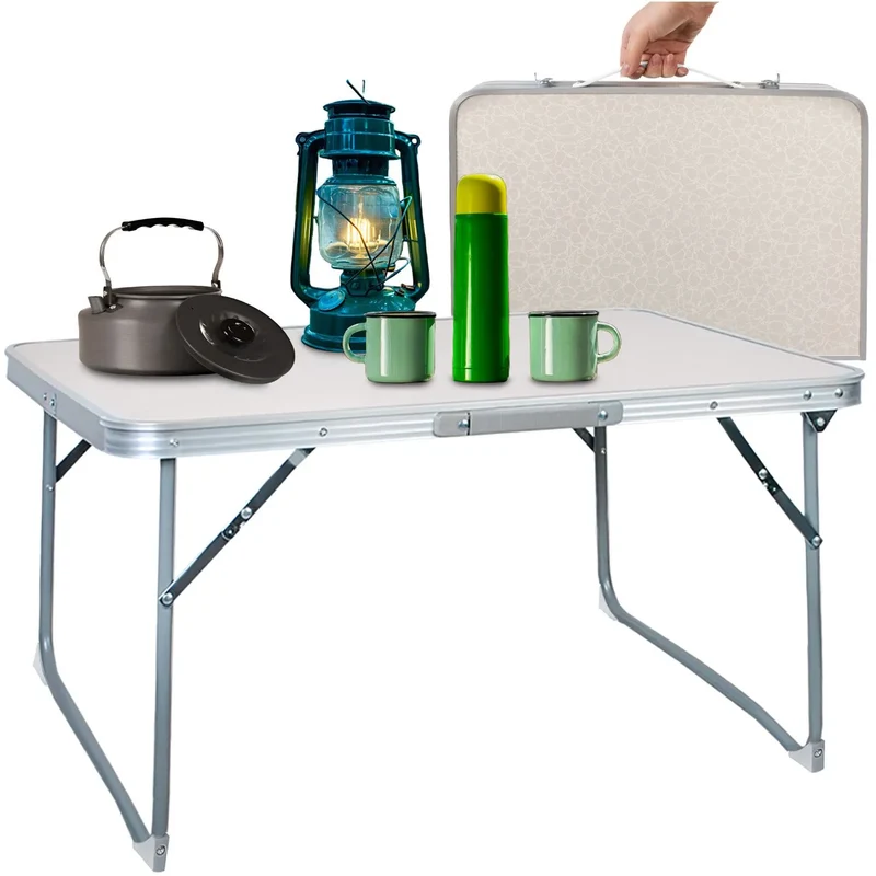 Campingtisch Klappbar Alu Gartentisch Höhenverstellbar Klapptisch Campingmöbel