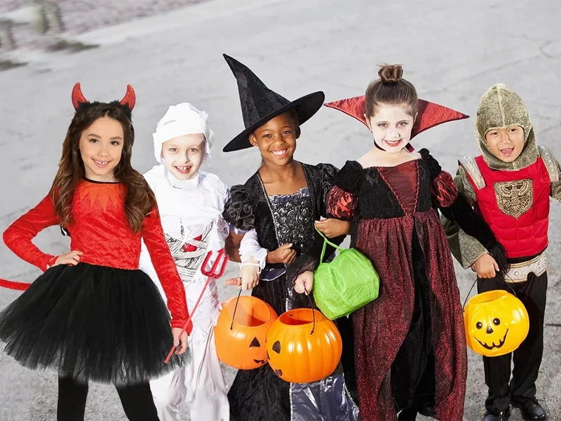 Kinder Teufel Kostüm Halloween Verkleidung Outfit mit Zubehör 🎭👹