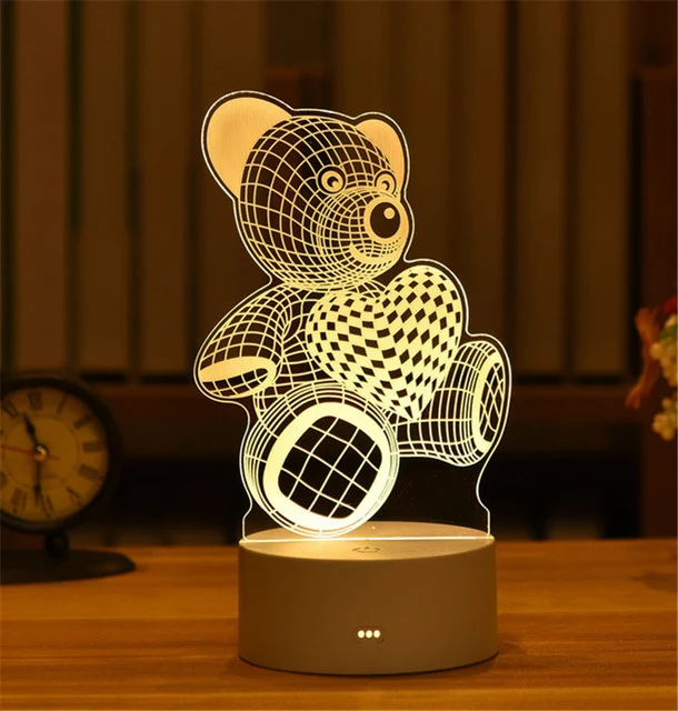 3D Lampe Deko Tischlicht in vielen verschiedenen Motiven
