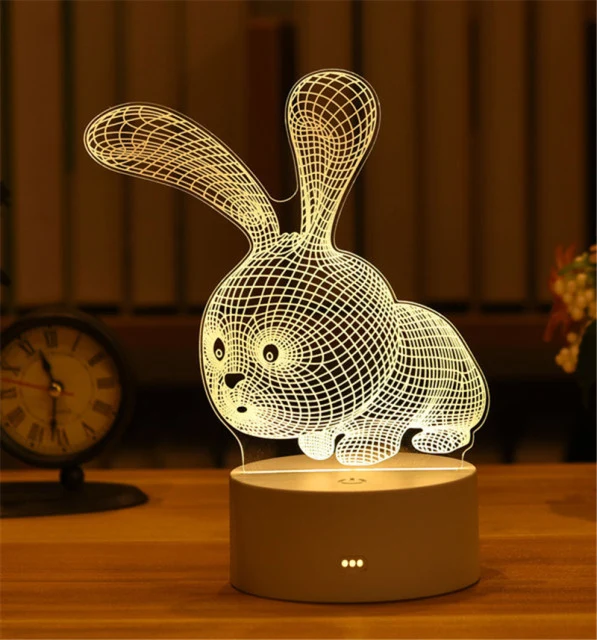 3D Lampe Deko Tischlicht in vielen verschiedenen Motiven