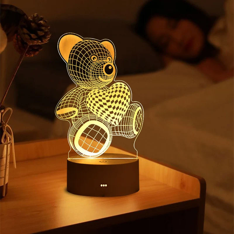 3D Lampe Deko Tischlicht in vielen verschiedenen Motiven