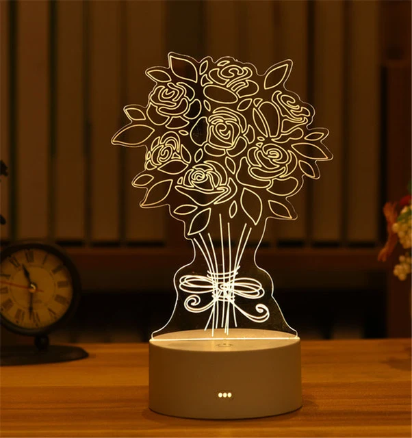 3D Lampe Deko Tischlicht in vielen verschiedenen Motiven