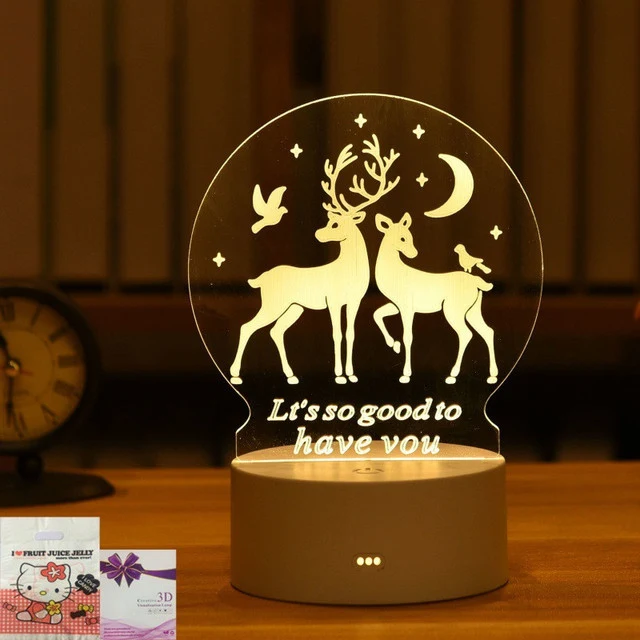 3D Lampe Deko Tischlicht in vielen verschiedenen Motiven