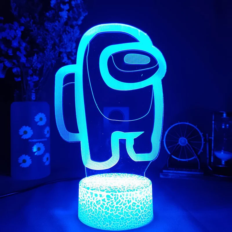 Among us 3D LED Lampe, Nachtlicht, Nachtlampe mit Farbwechsel