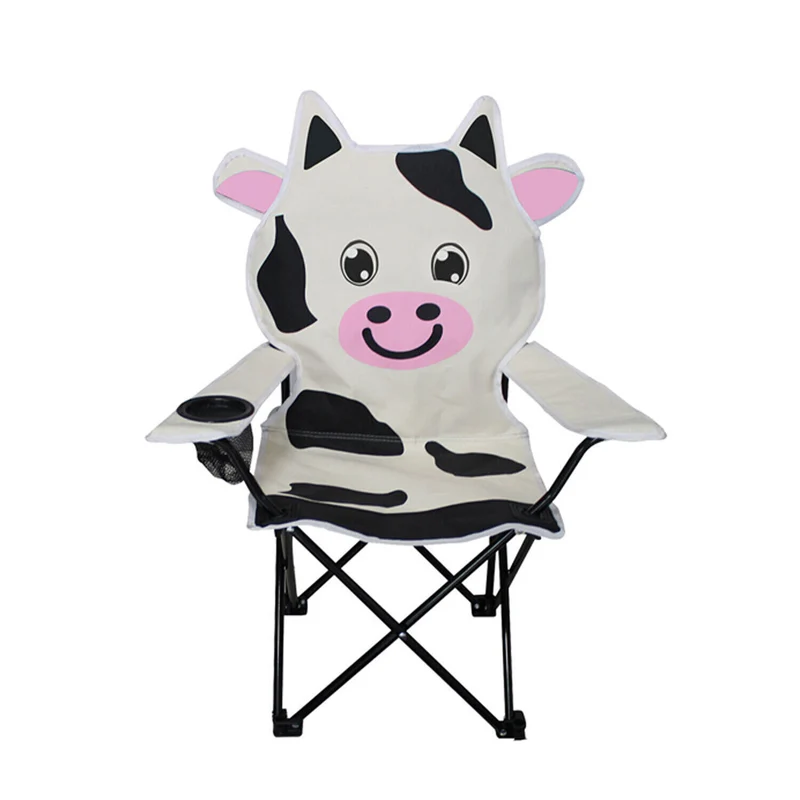 Kinder Campingstuhl Tiere – Faltbarer Klappstuhl mit Tiermotiv, Getränkehalter & Tragetasche für Garten, Camping & Picknick