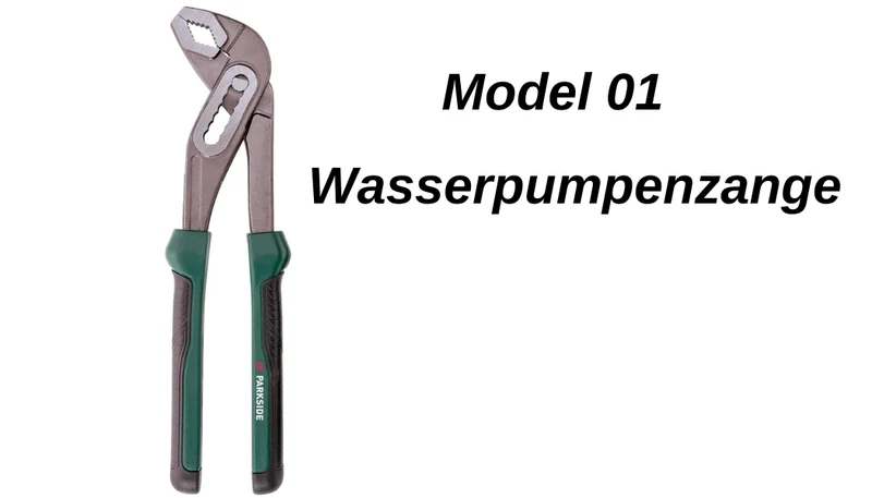 PARKSIDE® Zange, mit 2-Komponenten-Griff🔧Wasserpumpenzange - Rollgabelschlüssel